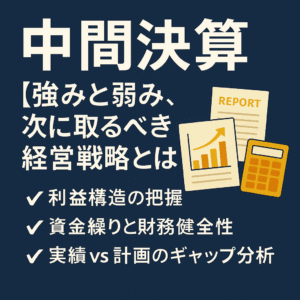 【中間決算】実績から見える強みと弱み、次に取るべき経営戦略とは