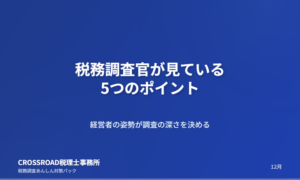 税務調査で絶対に見られる5つの重点項目―企業が今から整えるべき防衛策